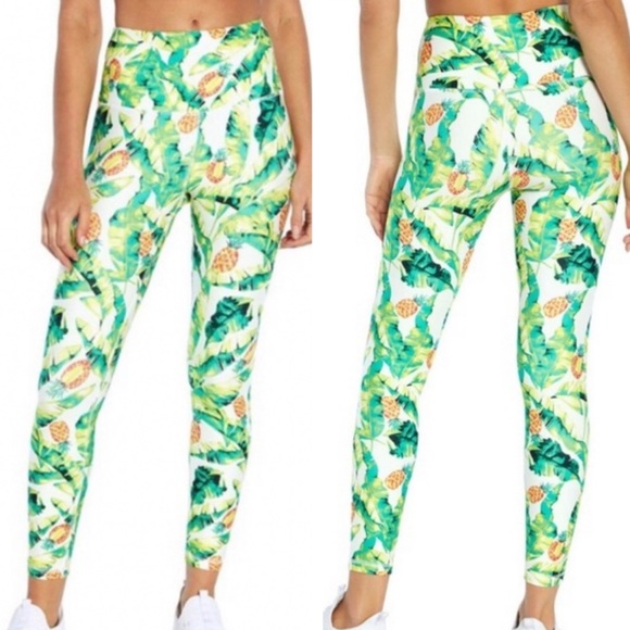 Wildfox Pants - WILDFOX SWEATS NWT PALMS AND PINAS LEGGINGS YELLOW